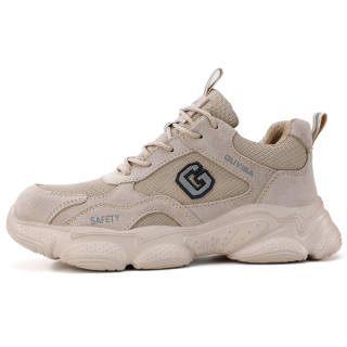 LANOUDUN Support Abrasion Resistant High top Outdoor Shoes Unisex Khaki