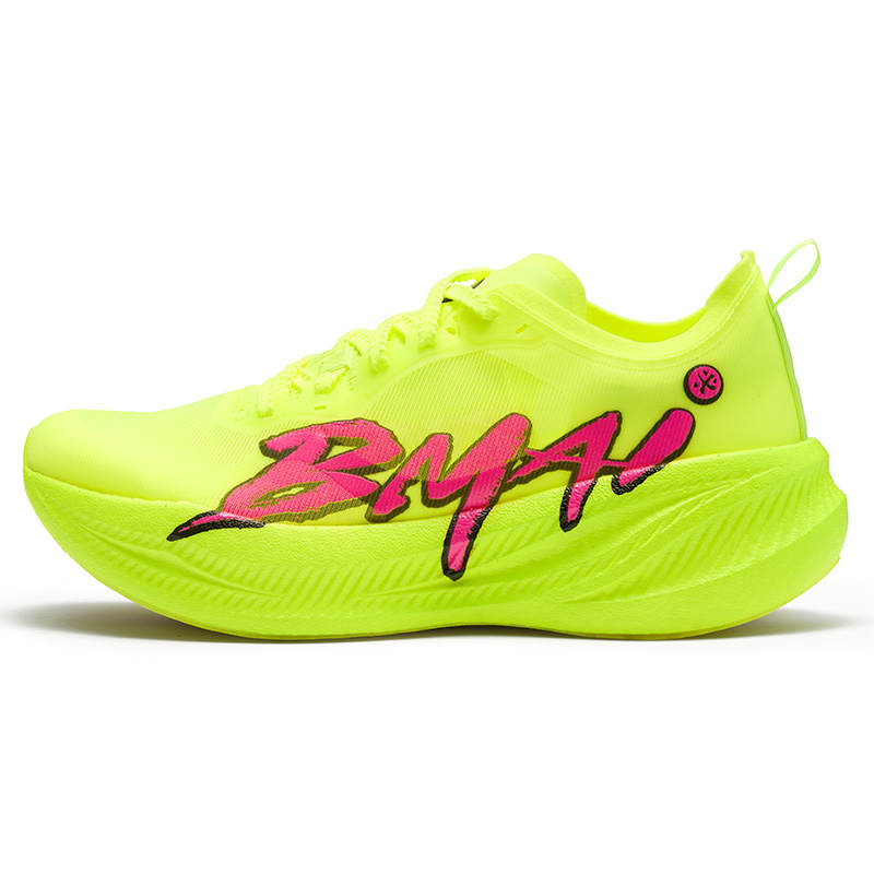 BMAI Jingtan Fly Plus Low top Running Shoes Men's Neon Green