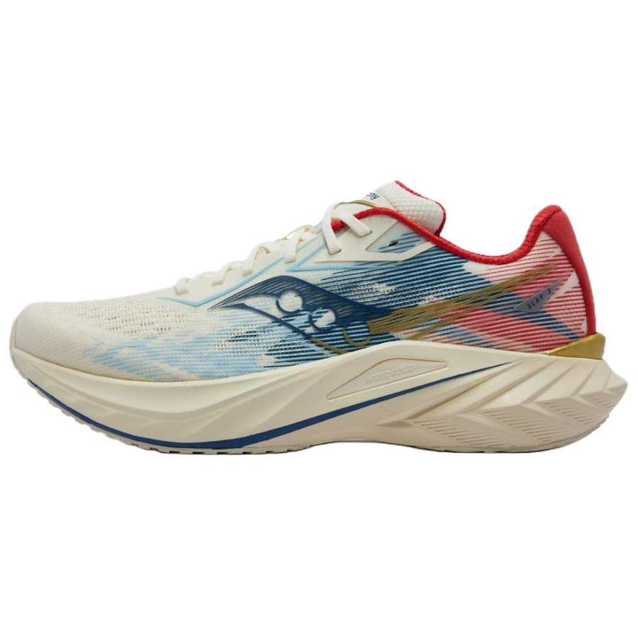 Saucony SLAY 3 Running Shoes Unisex Beige Blue Red