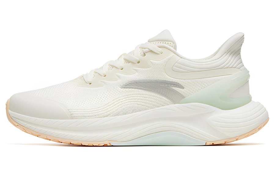 Anta Gen 3.0 Lite Cushioning Slip Resistant Abrasion Resistant Low top Running Shoes Women's Ivory White