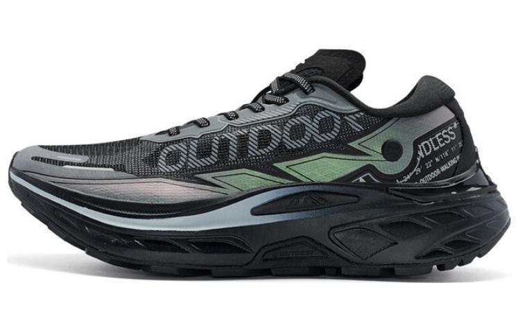 XTEP Kunlun 10V2 Comfortable Cushioning, Wear Resistant Low top Outdoor Shoes Men's Gray Black