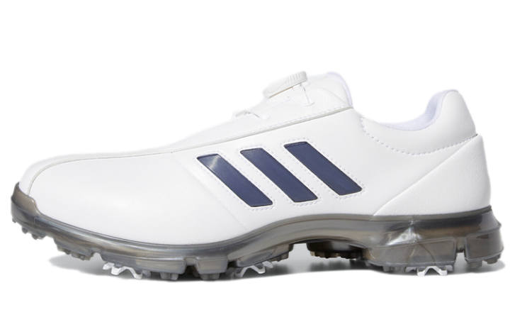 Adidas Adidas Alphafle Boa Abrasion Resistant Low top Golf Shoes Men's White Blue Gray
