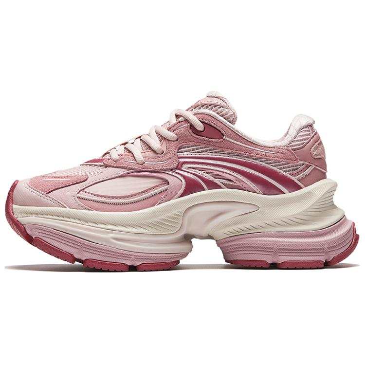Anta Fuyao 2 Slip Resistant Abrasion Resistant Low top Chunky Sneakers Women's Pink