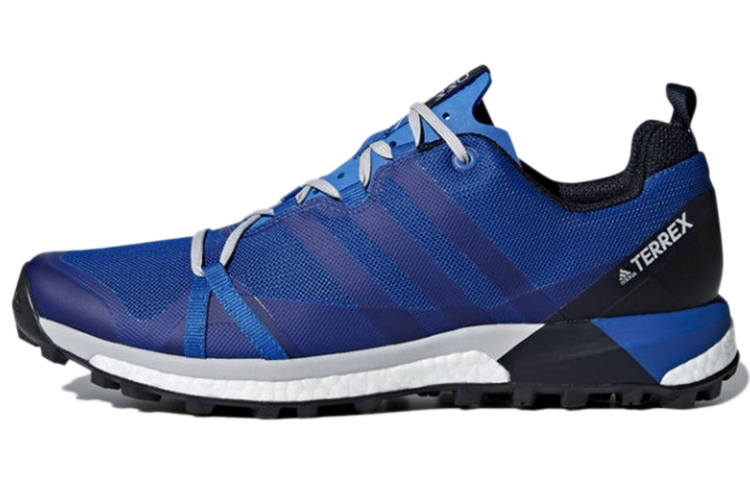 Adidas Adidas Terrex Agravic Slip Resistant Abrasion Resistant Low top Running Shoes Men's Navy Blue