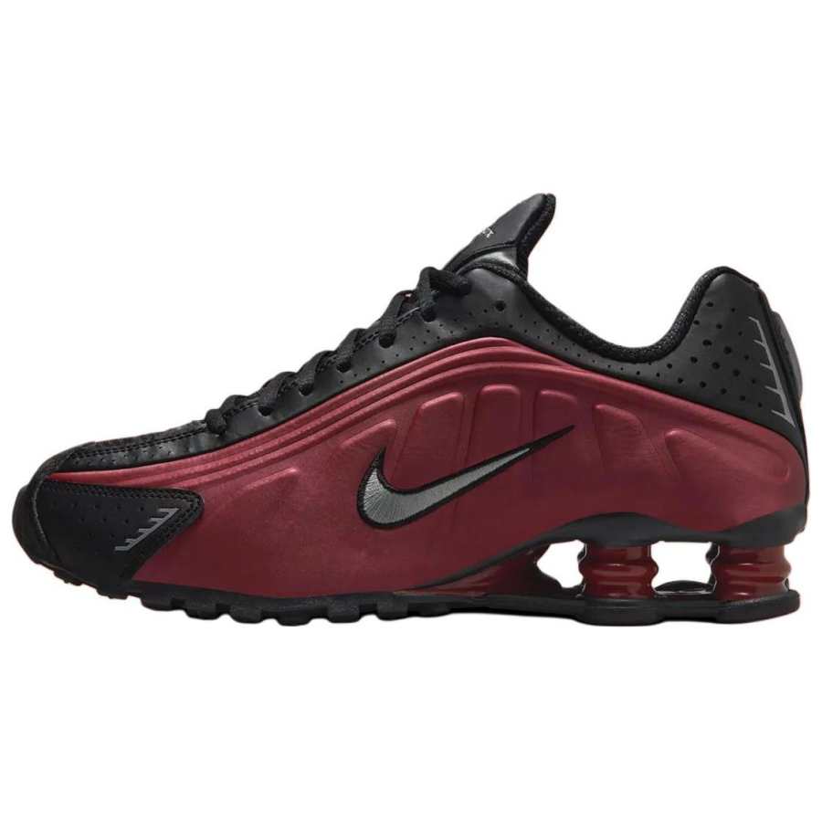 Nike Nike Shox R4 Abrasion Resistant Low top Casual Running Shoes Women's Brown Black