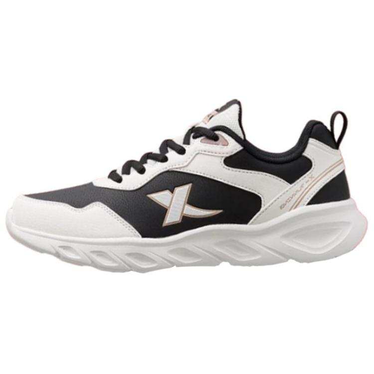 XTEP Cushioning Abrasion Resistant Cushioning, Wear Resistant Low top Running Shoes Women's White Black