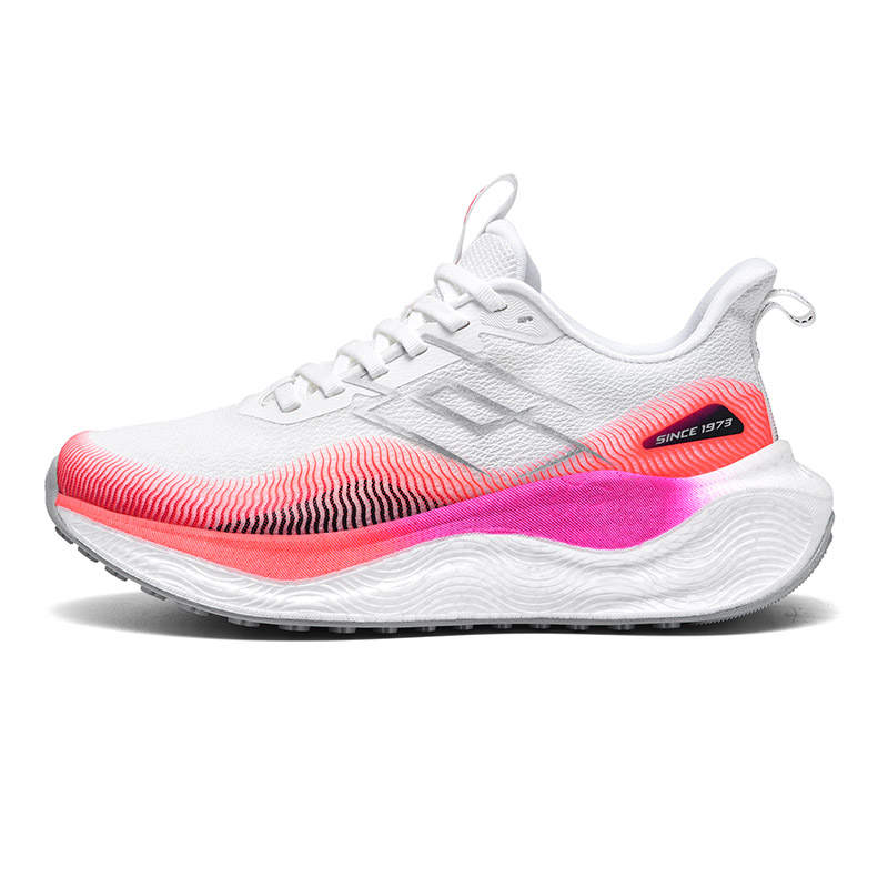 LOTTO Cushioning Anti-Slip And Wear-Resistant Low-Top Running Shoes Women's Begonia Red