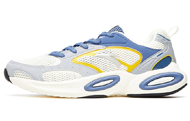 Anta Trendy Slip Resistant Abrasion Resistant Low top Running Shoes Men's White Blue