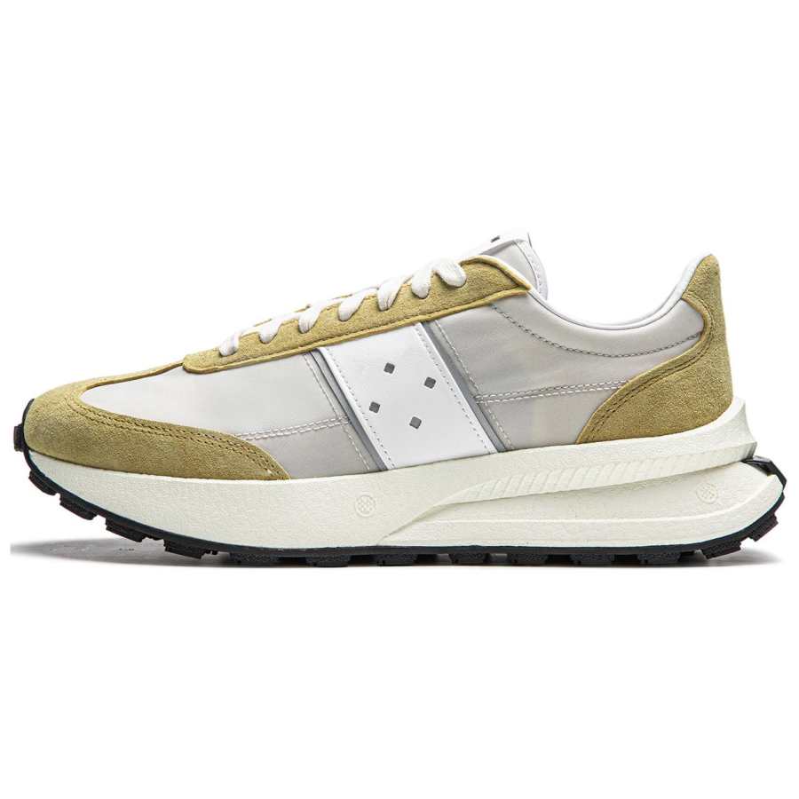 Li-Ning Li Ning Cushioning Slip Resistant Cushioning Slip Resistant Low top Casual Running Shoes Unisex Taupe