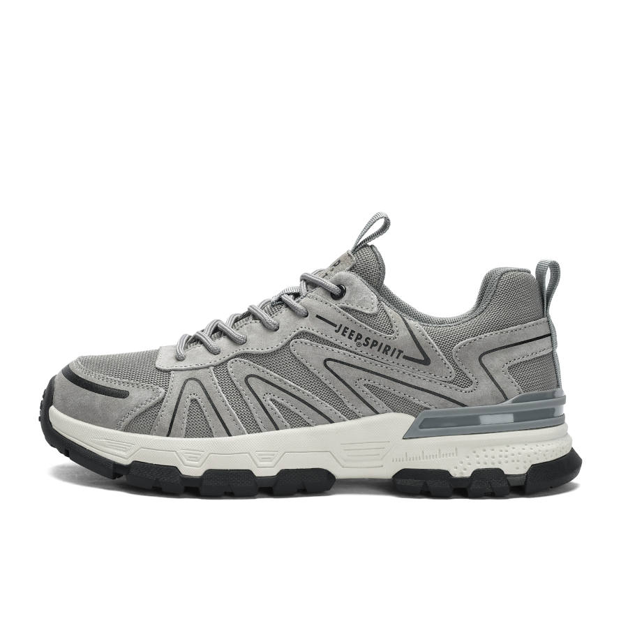 JEEP SPIRIT Low top Outdoor Shoes Men's Moon Dust Gray