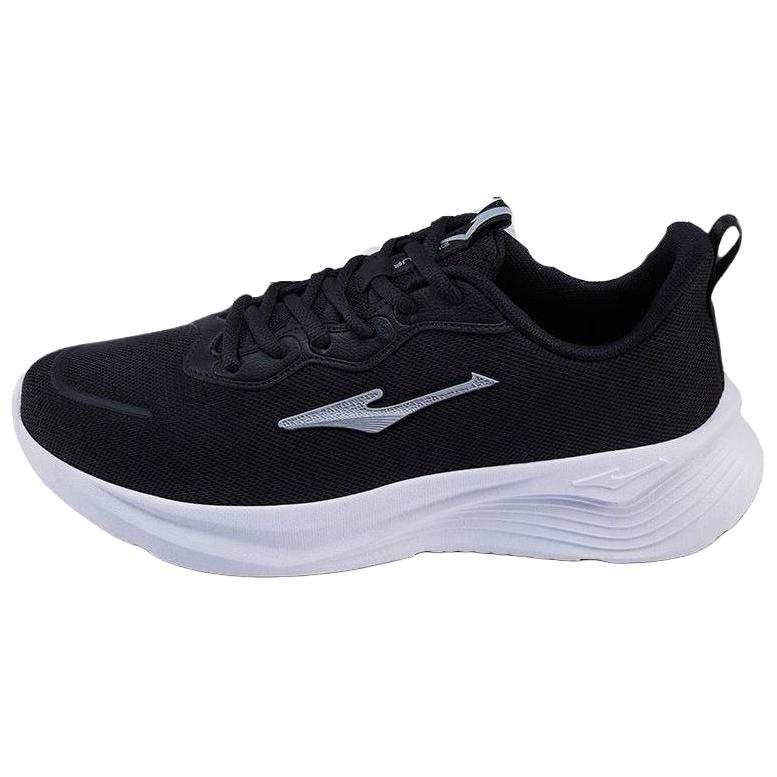 Erke Cushioning Slip Resistant Abrasion Resistant Breathable Running Shoes Men's Black