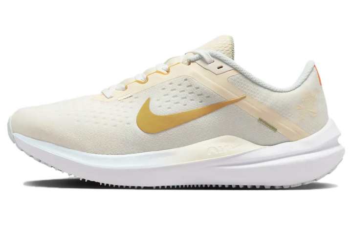 Nike Nike Air Zoom Winflo 10 Running Shoes 'White Sail Buff Gold' Women's