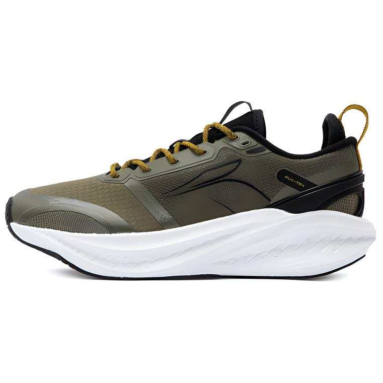 361° Foam 4.0 Mesh Slip Resistant Cushioning Coverage Low top Sprint Running Shoes Men's Olive Green
