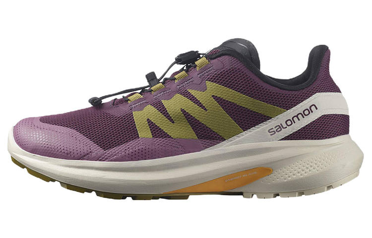 SALOMON Fabric Cushioning Abrasion Resistant Breathable Low top Running Shoes Women's Purple