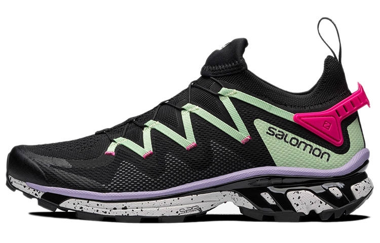 SALOMON XT Rush Fabric Cushioning Slip Resistant Breathable Low top Running Shoes Unisex Black Blue