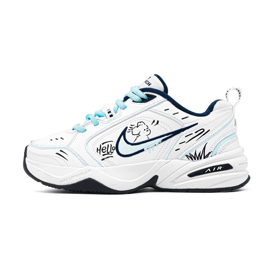 Nike Nike Air Monarch 4 Blue Puppy Cushioning Low top Chunky Sneakers Unisex Blue White