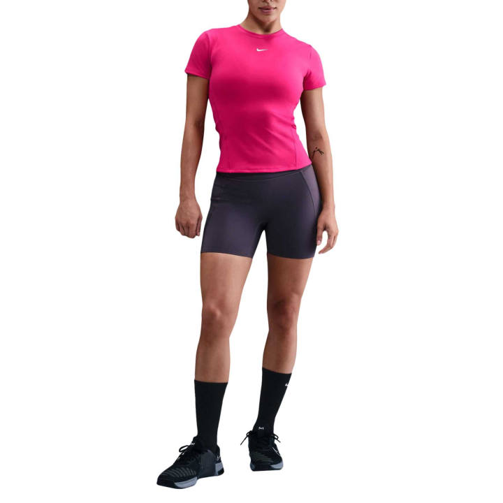 Nike Nike T Shirts Women's Bright Pink/White Crew Neck Moderate