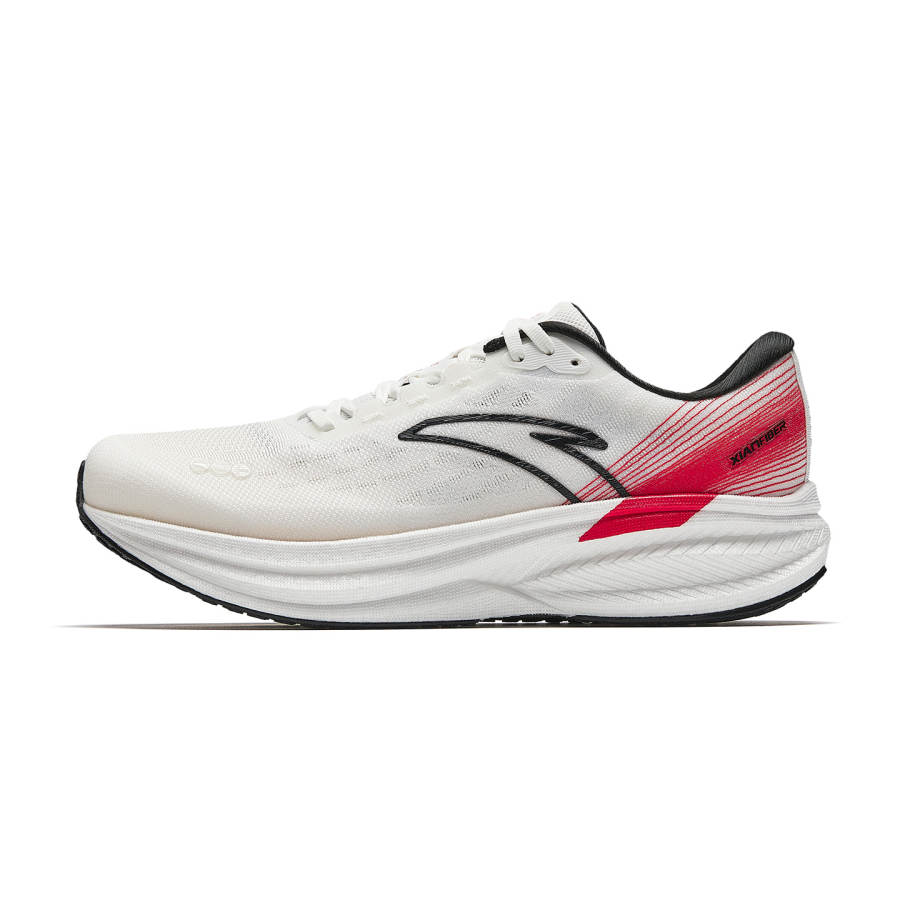 Anta Champion 3 V3 Training Long Distance Running Shoes Men's Papyrus White/Basic Black/Fiery Red