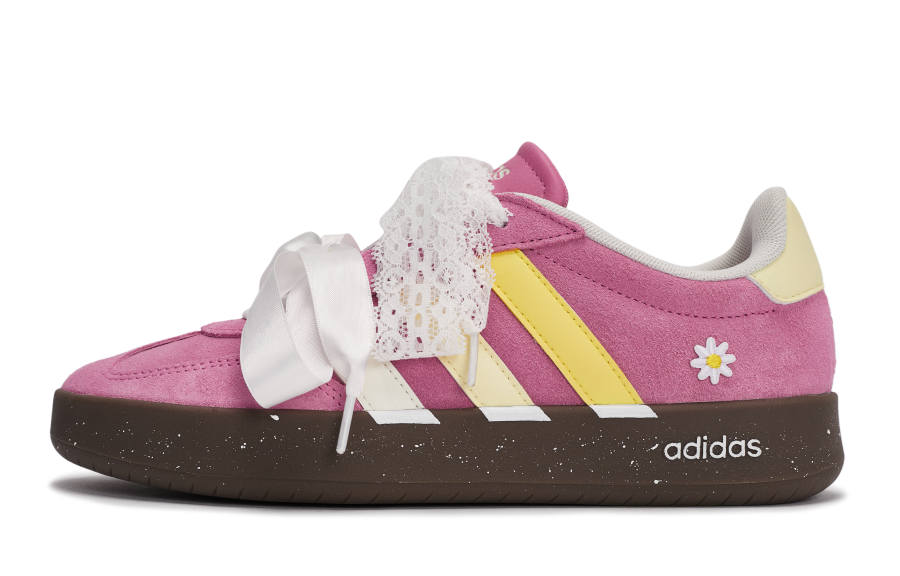 Adidas Adidas BARREDA Collection Abrasion Resistant Low top Skateboard Shoes Pink White Beige Yellow