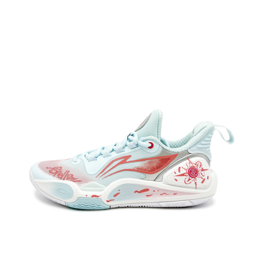 Li-Ning Li Ning Speed 9 Fiery Cushioning Slip Resistant Rebound Low top Basketball Shoes Men's Blue, Red