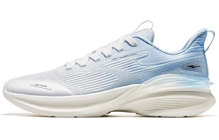 Erke Running Shoes Men's Low Top Erke White/Light Oxygen Blue