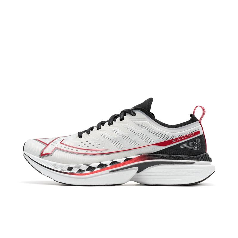 XTEP Integrated Molding 3 Low top Nylon Plate Training Long Distance Running Physical Fitness Test & Exam Running Shoes
