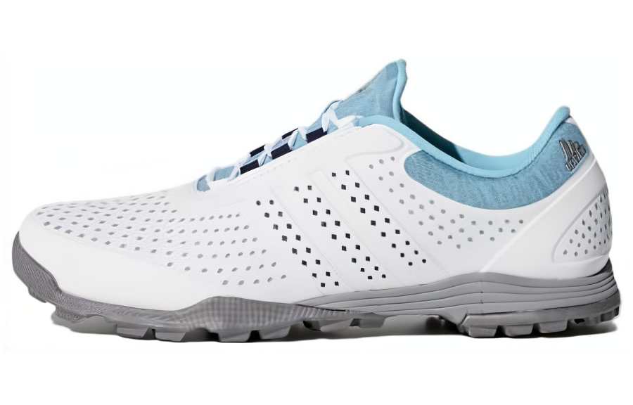 Adidas Adidas Adipure Athleisure Slip Resistant Abrasion Resistant Low top Golf Shoes Women's White Blue