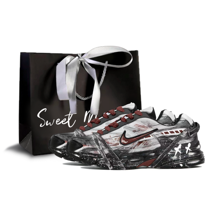 Nike Nike Initiator Cushioning Breathable Support Low top Casual City Commuting Running Shoes Men's Black Gray