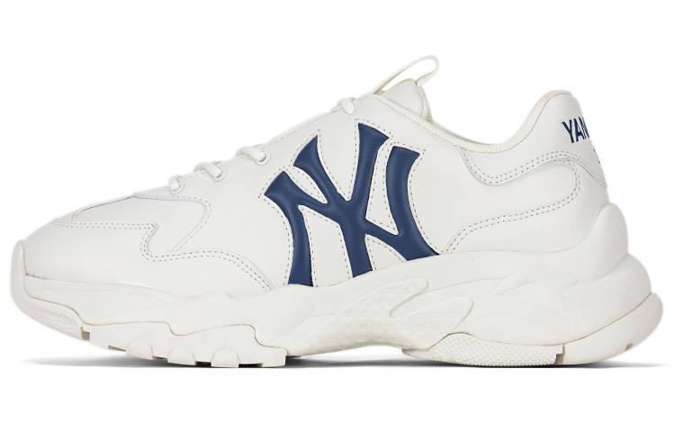MLB Big Ball Chunky 3D New York Yankees Height Increasing Low top Chunky Sneakers Unisex White