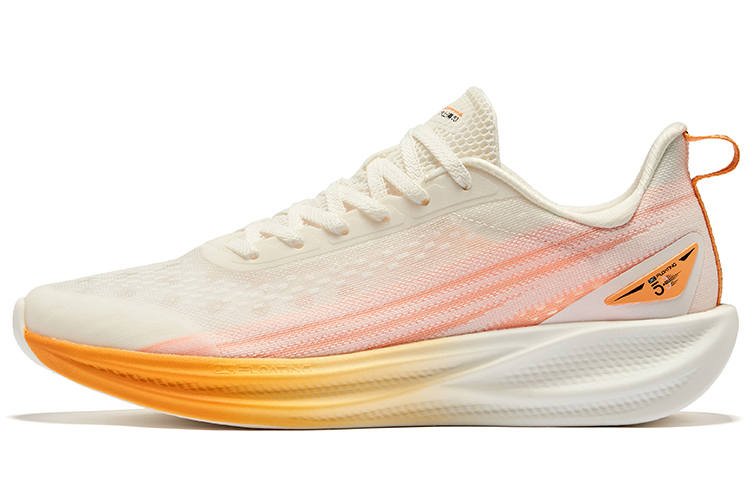 Erke Water Float 5.0 Cushioning, Wear Resistant Low top Sprint Running Shoes Men's Microcrystal White Beeswax Orange