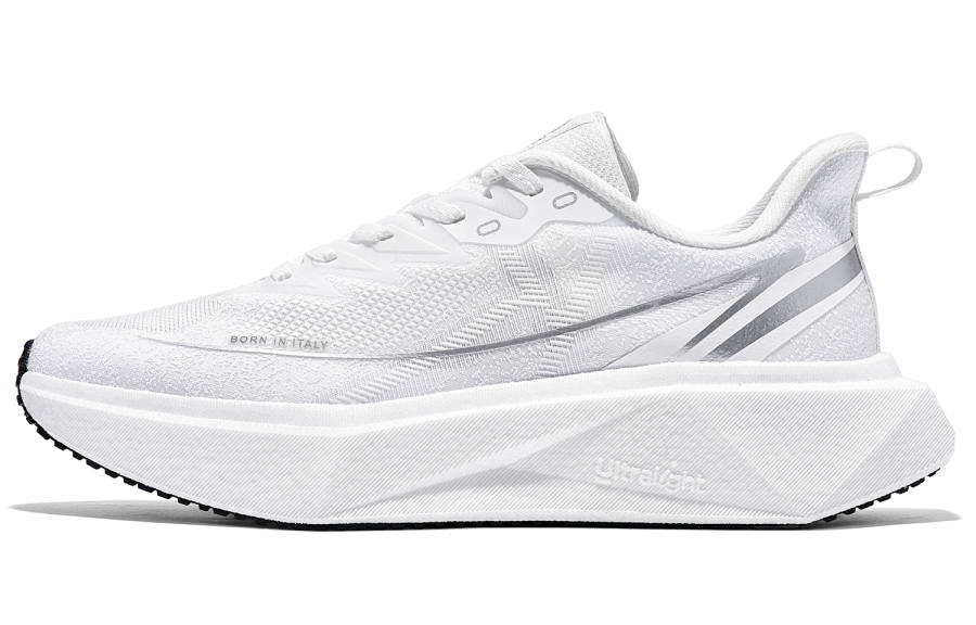 Kappa Slip Resistant Abrasion Resistant Slip Resistant Abrasion Resistant Low top Running Shoes Unisex White Silver