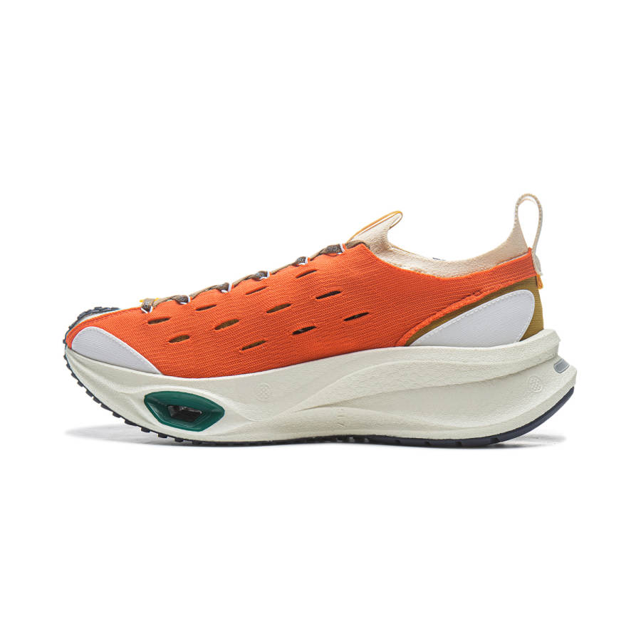 Li-Ning Li Ning Cushioning Abrasion Resistant Cushioning, Wear Resistant Low top Running Shoes Unisex Orange Ecru