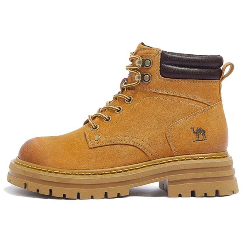 CAMEL Hill Fleece Lined, Classic And Versatile Short Outdoor Boots Women's Earth Yellow