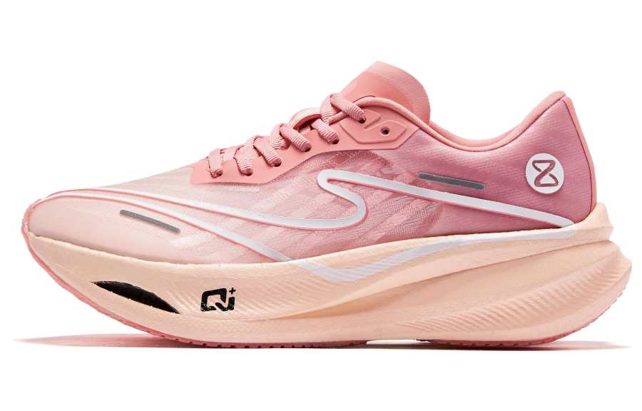 Erke Zhijing 1.0 Slip Resistant Abrasion Resistant Slip Resistant Abrasion Resistant Low top Running Shoes Women's Pink