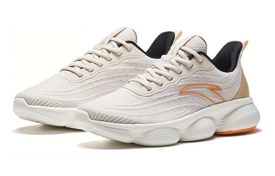 Anta Urban Wandering Run Fabric Abrasion Resistant Breathable Low top Running Shoes Men's Mud Gray