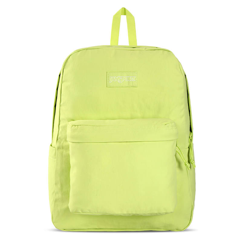 JanSport Fabric Backpack Medium Unisex Neon Green/Ecru