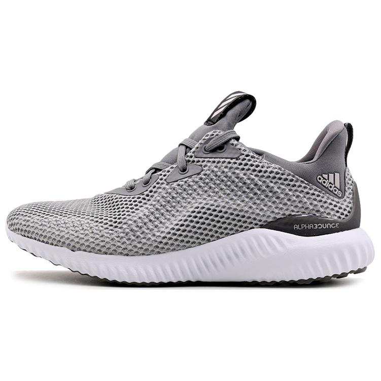 Adidas Adidas Alphabounce 1 Cushioning Slip Resistant Low top Casual Running Shoes Women's Gray