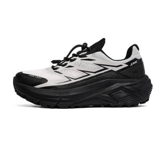 JINLAIKE Cushioning Abrasion Resistant Breathable Low top Outdoor Shoes Unisex Gray Black
