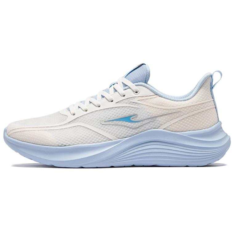 Erke Breathable And Wear resistant Low top Casual Running Shoes Men's White Blue