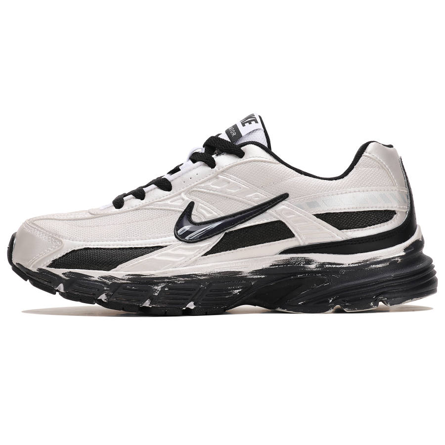 Nike Nike Initiator Cushioning Breathable Support Low top Running Shoes Men's Silver Black