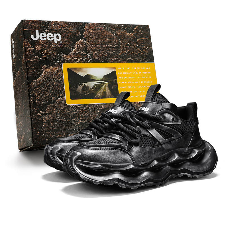 Jeep Street Rampage Collection Low top Chunky Sneakers Men's Black