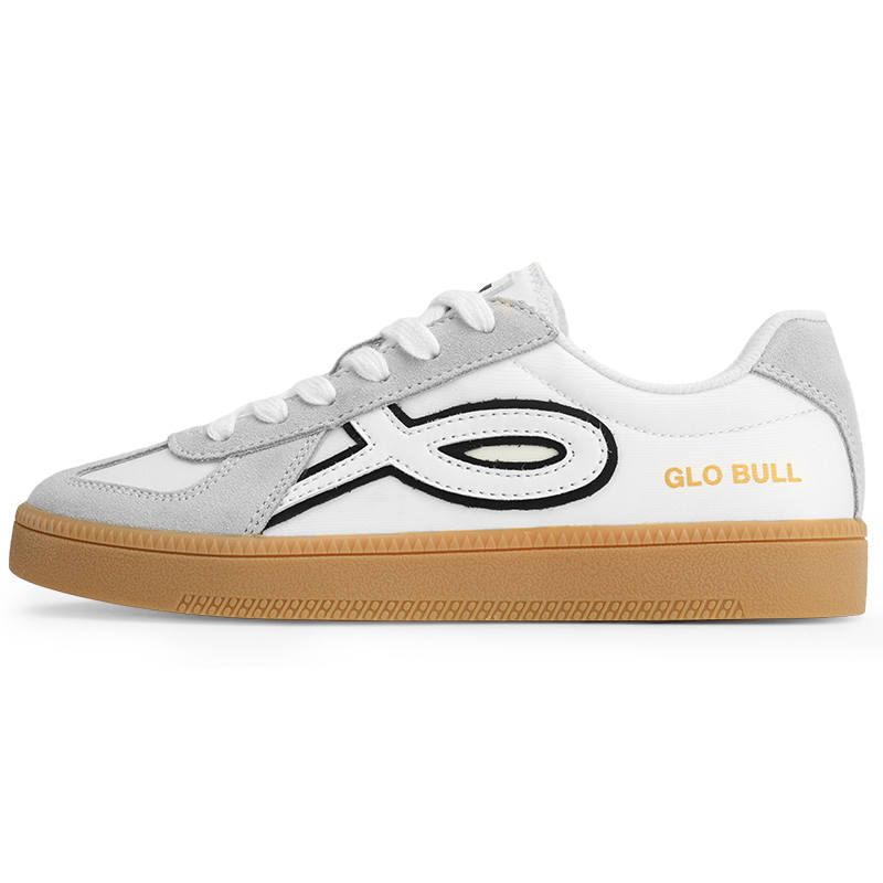 GLO BULL Wear resistant, Lightweight, Breathable, And Non slip. Low top German Army Trainers Unisex White Black