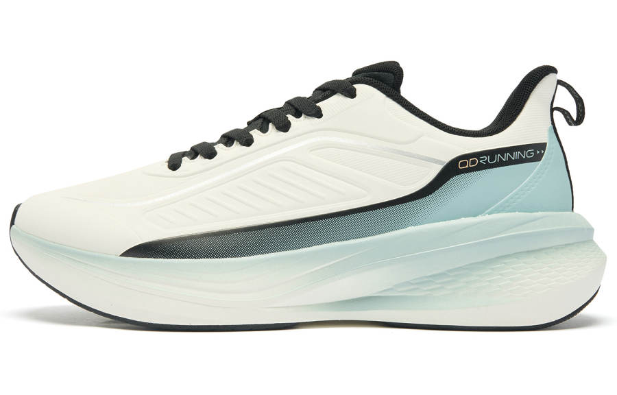 QIAODAN Rainwing ST Low top Q LITESPEED Technology Sprint Running Shoes Men's White Green