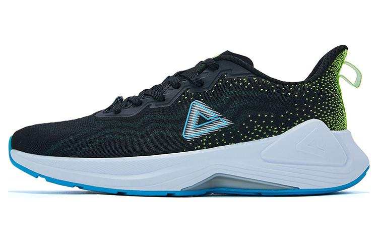 PEAK Lightweight Cushioning Low top Running Shoes Men's Black Green