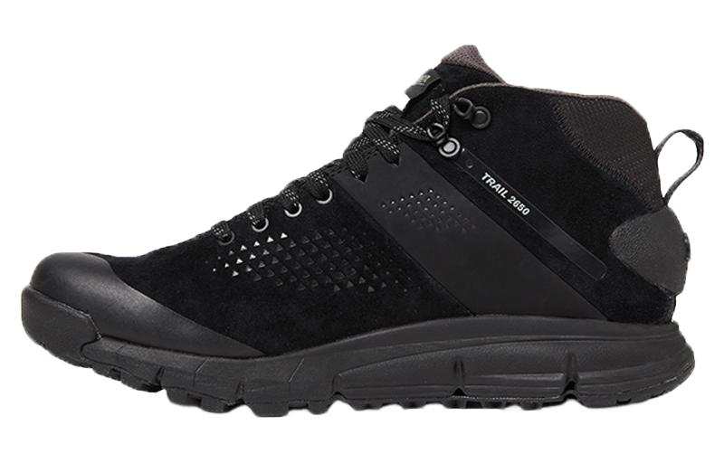 Danner Trail 2650 Slip Resistant, Abrasion Resistant, Waterproof, And Breathable Mid top Running Shoes Men's Black