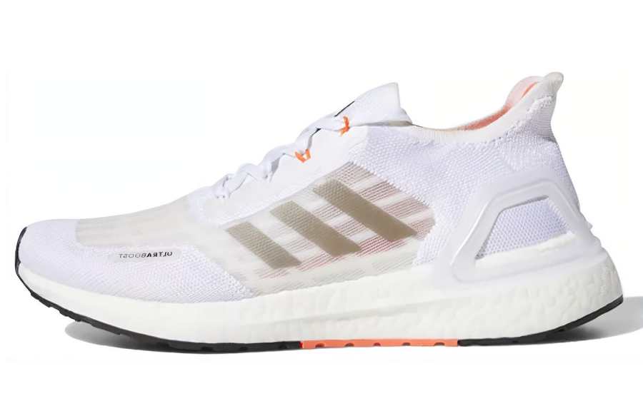 Adidas Adidas ULT Fabric Cushioning Slip Resistant Cushioning Slip Resistant Low top Running Shoes Women's White Brown Orange