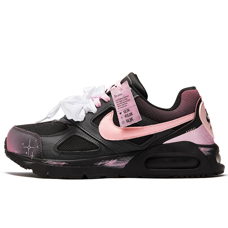 Nike Nike Air Max Ivo Slip Resistant Slip Resistant Low top Casual Running Shoes Men's Black Pink