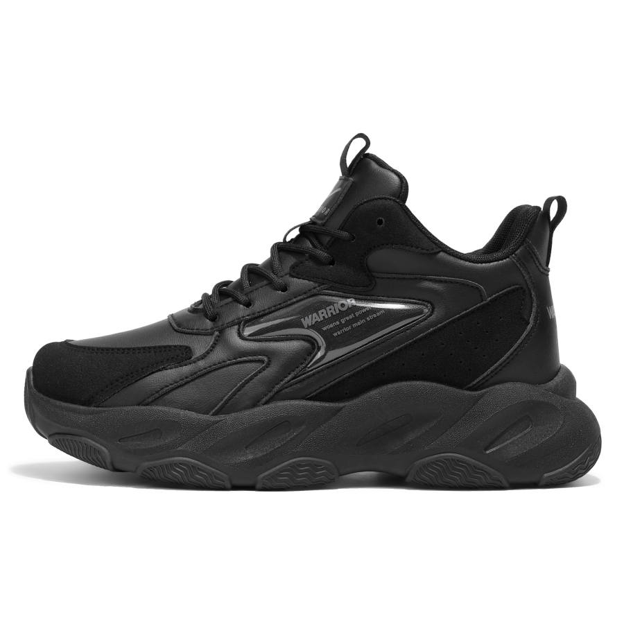 WARRIOR WARRIOR Chunky Sneakers Men's Low Top Black/Gray/Brown