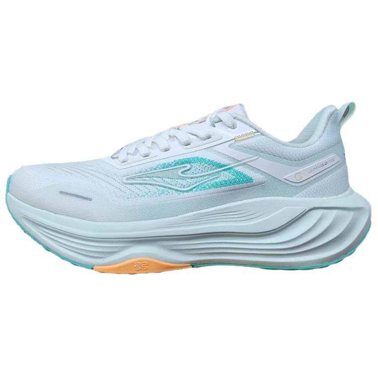 Erke Cushioning Breathable Lightweight Low top Sprint Running Shoes Women's Microcrystal White Fairy Fruit Green