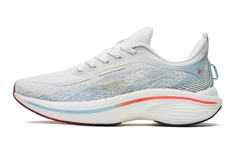 Erke Strange Bullet 3.0 Running Shoes Women's Low Top Ivory White/Haze Light Blue